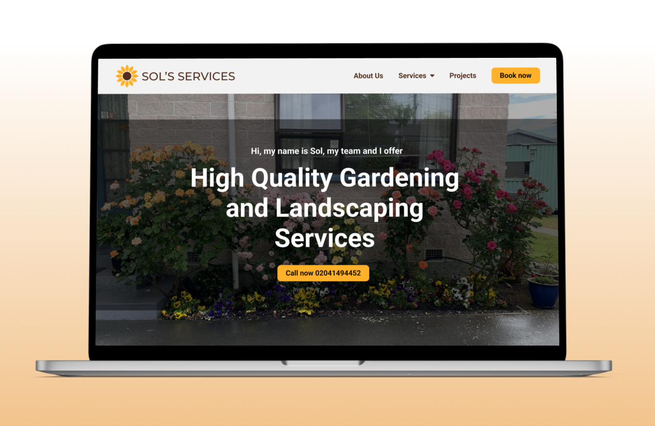 Sol's Services Website Project