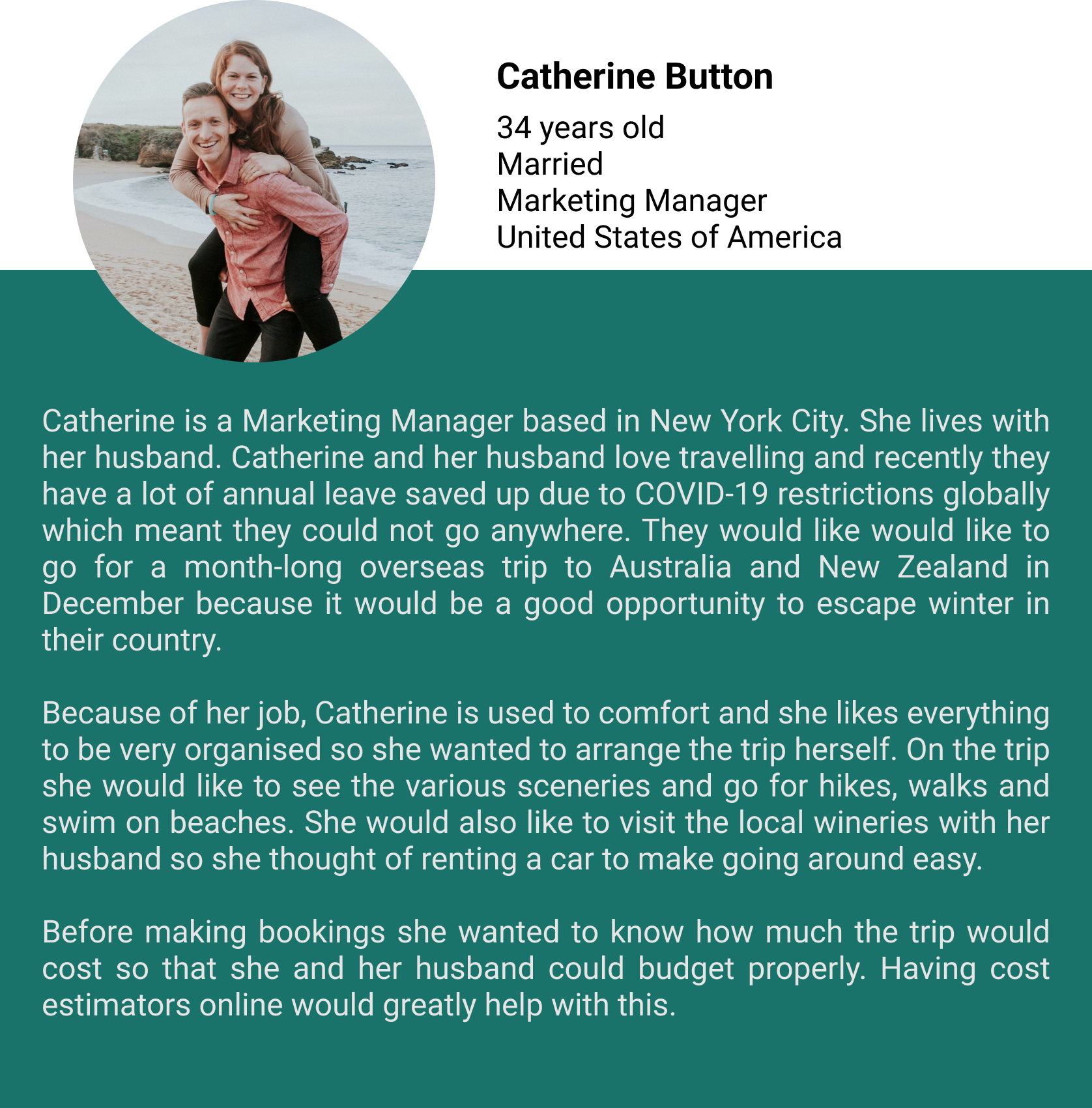 Tourism NZ User Persona